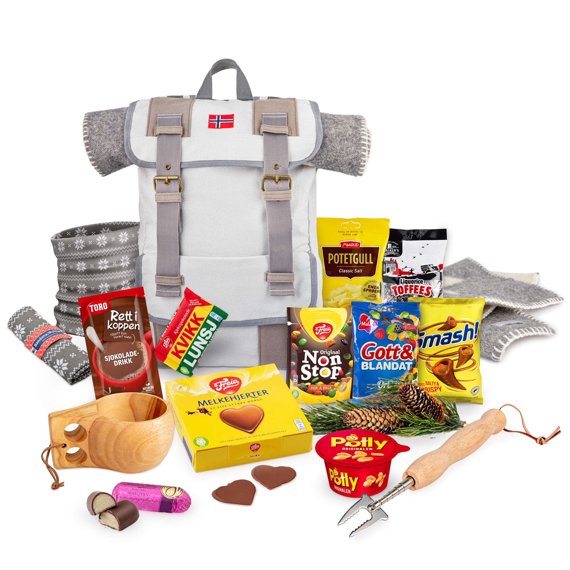 Produktbilde for Olasekken med julegodt stor