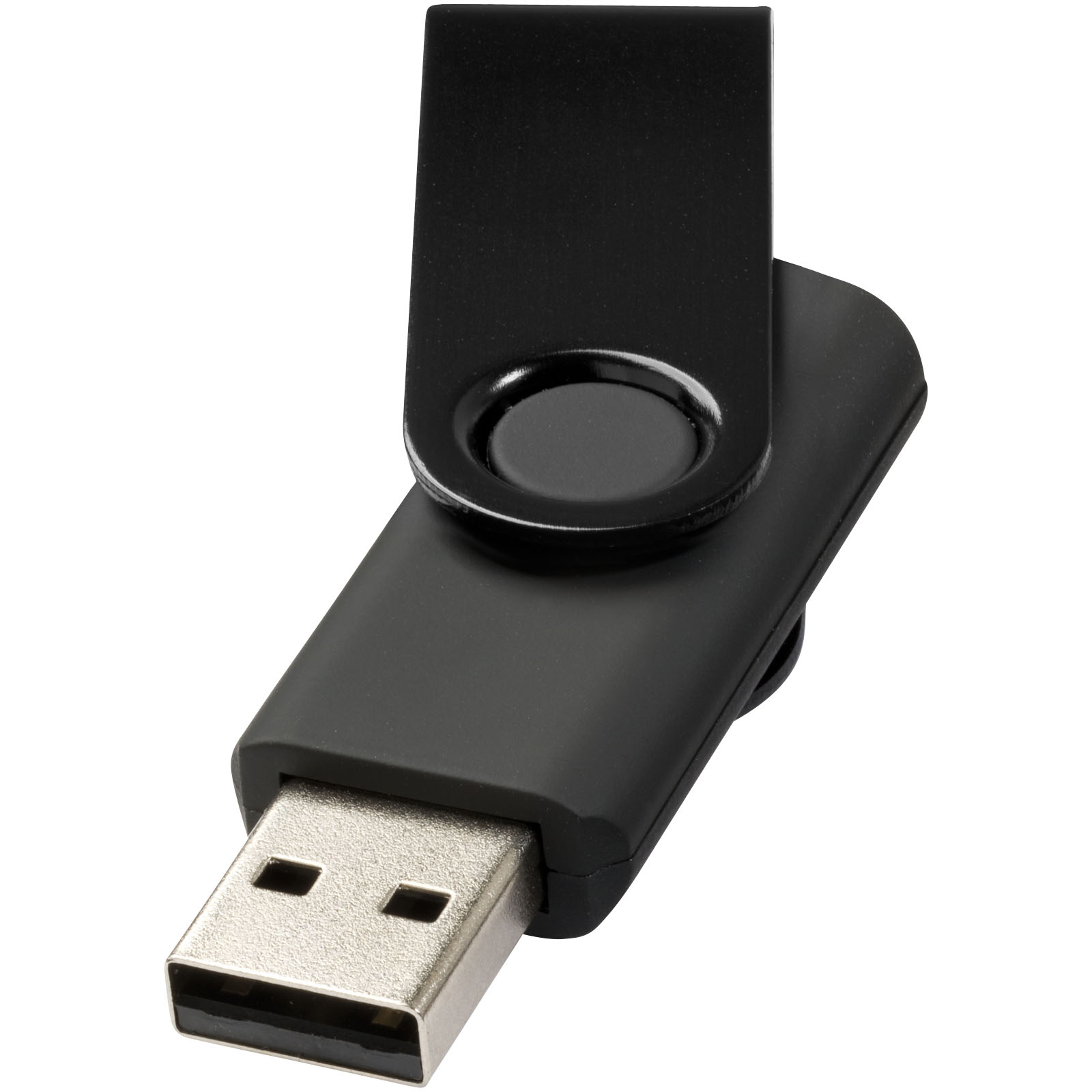 Hovedminiatyrbilde av Solid svart Rotate Metallic 4 GB USB Minne
