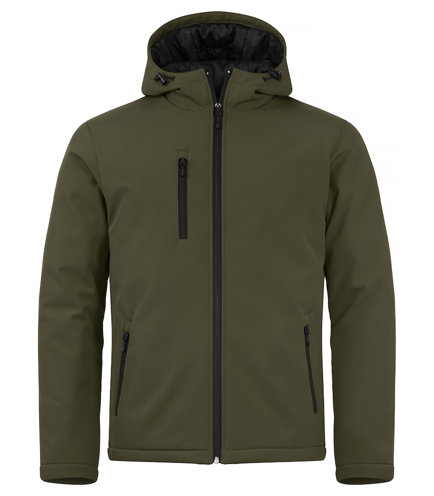 Hovedminiatyrbilde av Fog Green Clique Vattert Hoody Softshelljakke