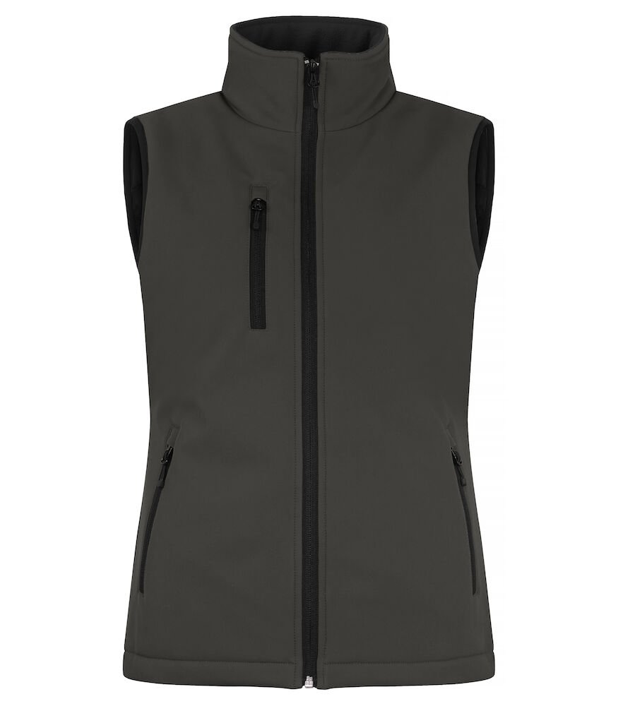 Hovedminiatyrbilde av Dark Grey Clique Vattert Softshellvest Dame