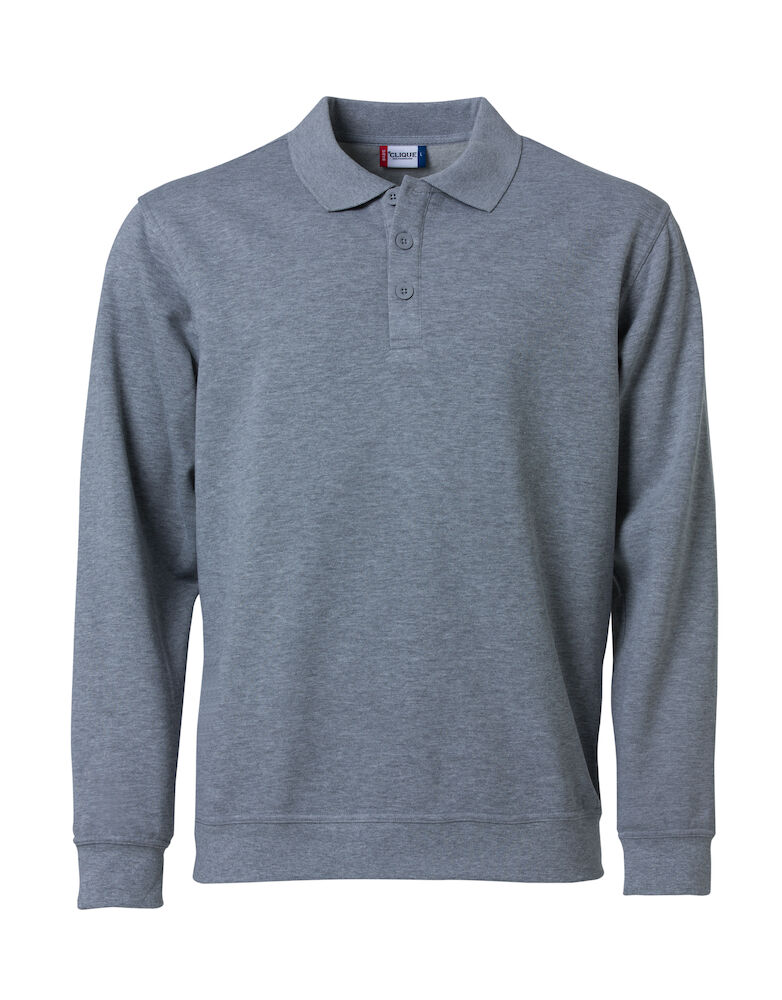 Hovedminiatyrbilde av Grey Melange Clique Basic Pologenser