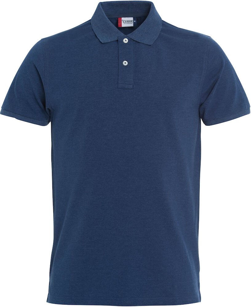 Hovedminiatyrbilde av Blue Melange Clique Stretch Premium Poloskjorte