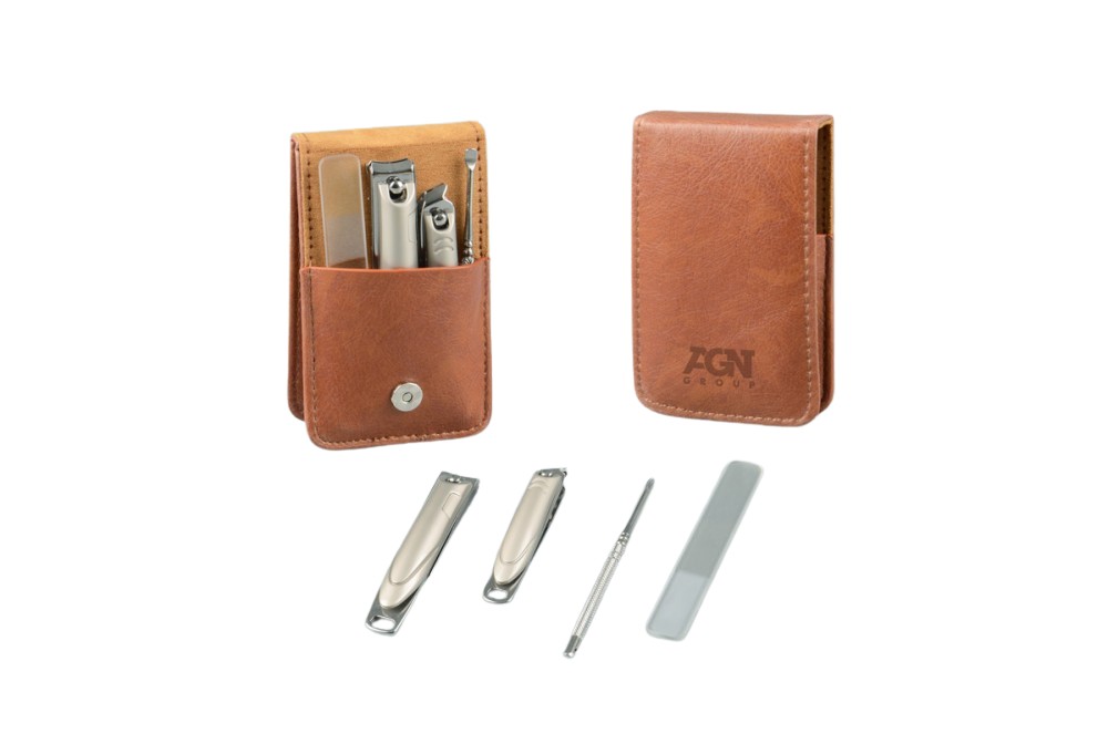 Produktbilde for Amanda PU Lær Manikyrsett