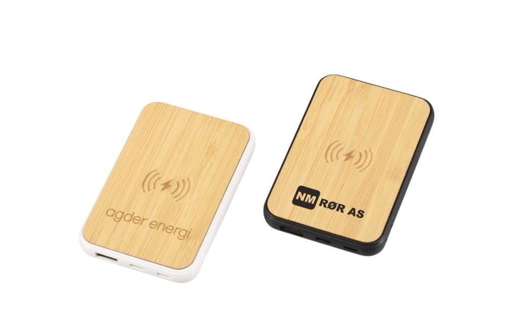Produktbilde for Camden 5000 mAh Bambus Trådløs Powerbank