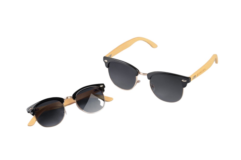 Produktbilde for Aure Bambus Wayfarer Solbriller