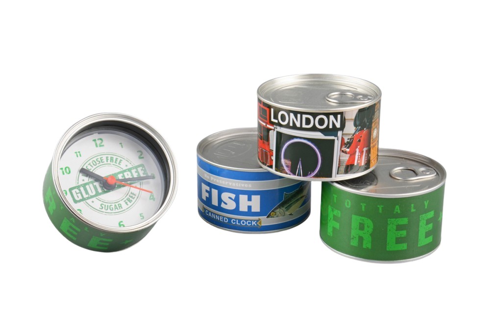 Produktbilde for Cuxhaven Blikkboks Klokke med Magnet