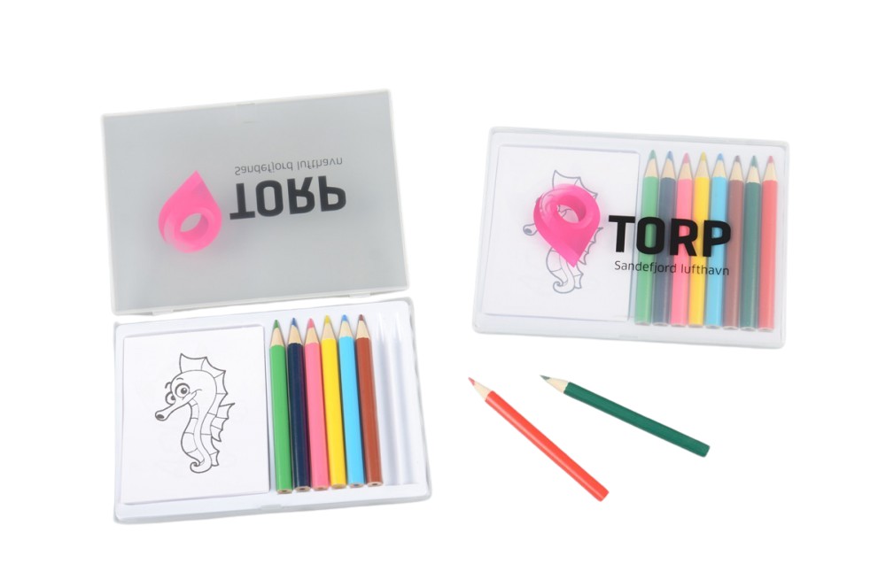 Produktbilde for Como Sett med Fargeblyanter og Tegnebok