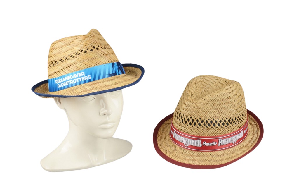 Produktbilde for Håndlaget Strå Fedora Hatt