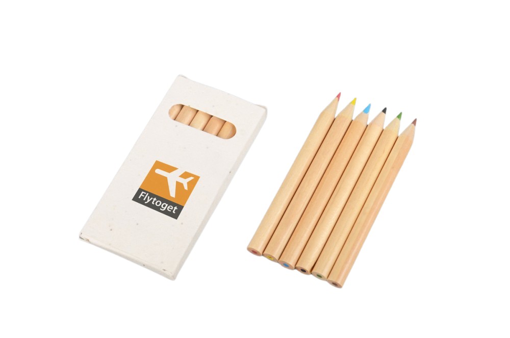 Produktbilde for Corsica Sett med Fargeblyanter i Resirkulert Pappeske av Petuniafrø 