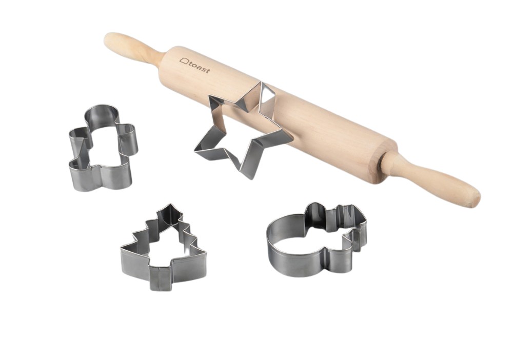 Produktbilde for Christmas Kjevlesett med Kakeformer