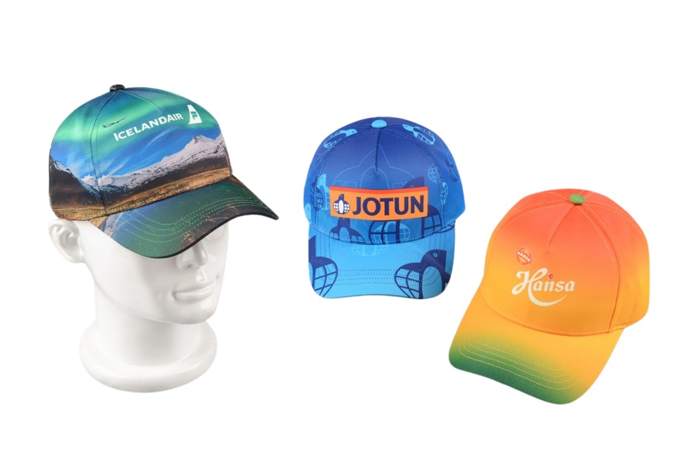 Produktbilde for Heltrykket Klassisk Polyester Caps