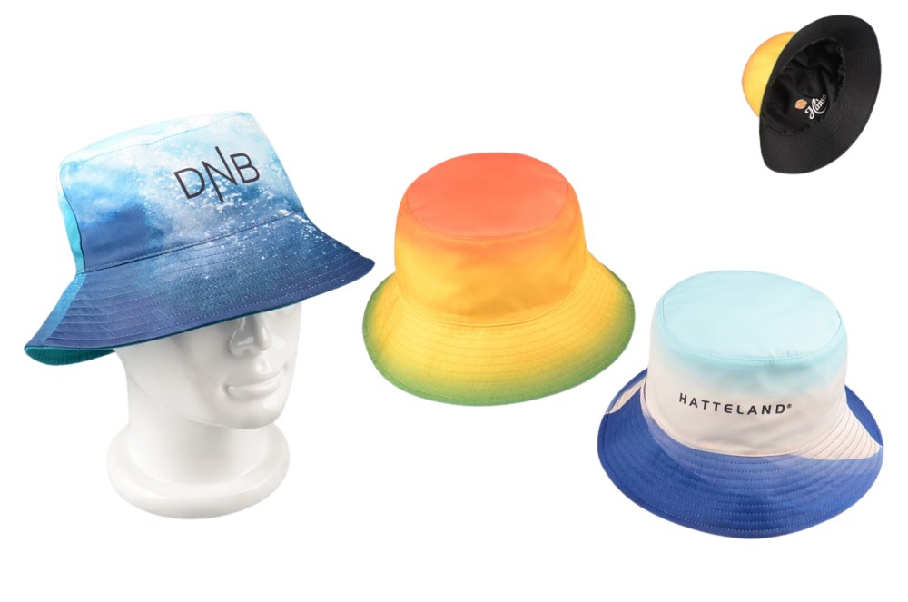 Produktbilde for Heltrykket Vendbar Solhatt