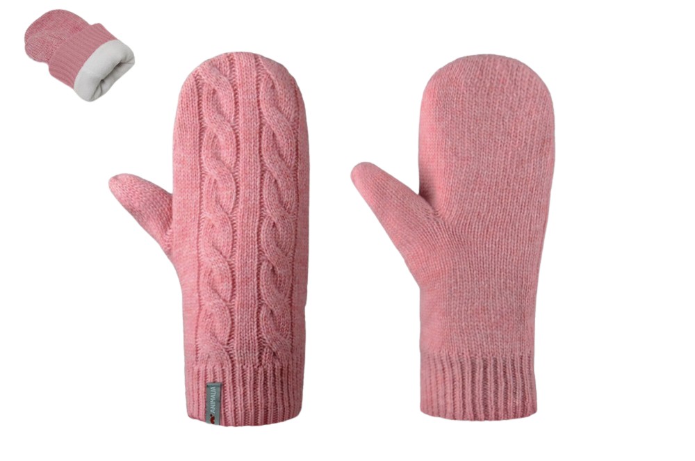 Produktbilde for Kiana Lammeull og Nylon Strikkede Votter