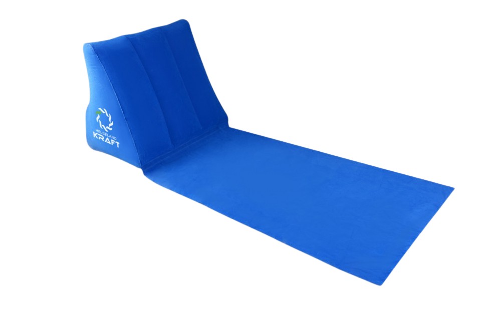 Produktbilde for Arlou Oppblåsbar Strandmatte med Ryggstøtte