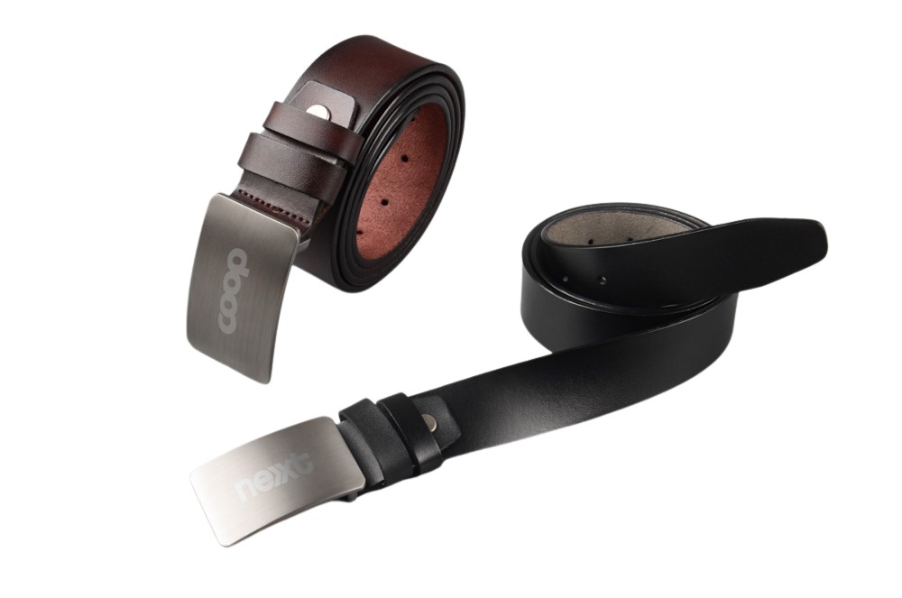 Produktbilde for Flow Lær Belte med Trykklås