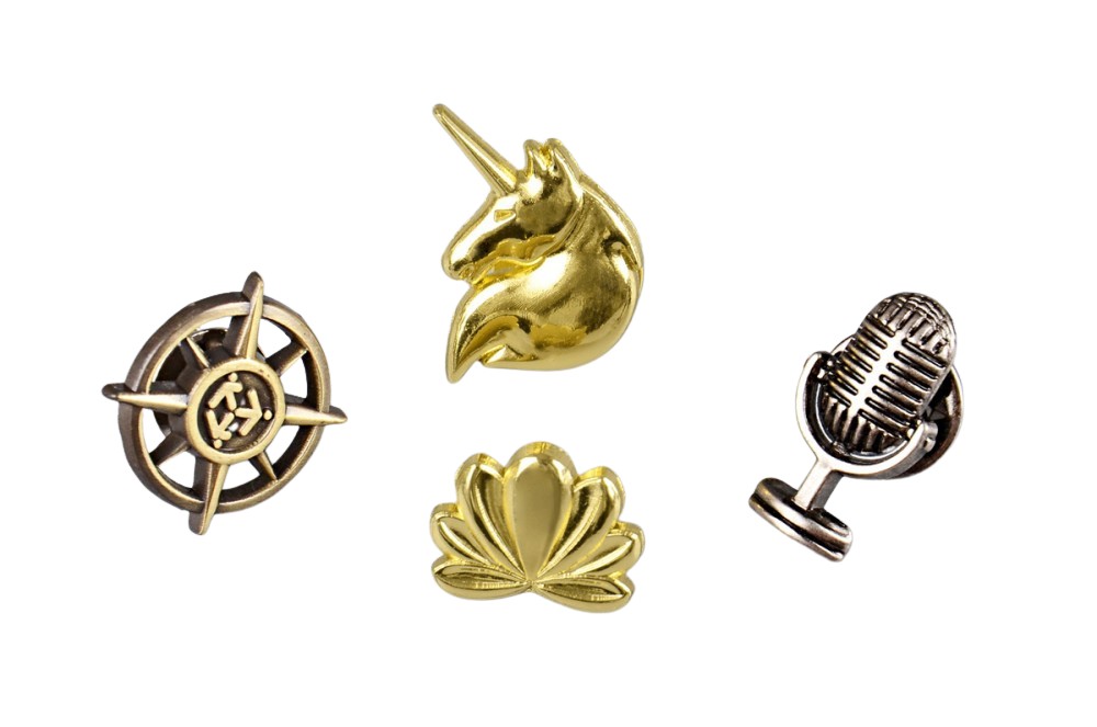 Produktbilde for Liora Kobber Pins med 3D Relief