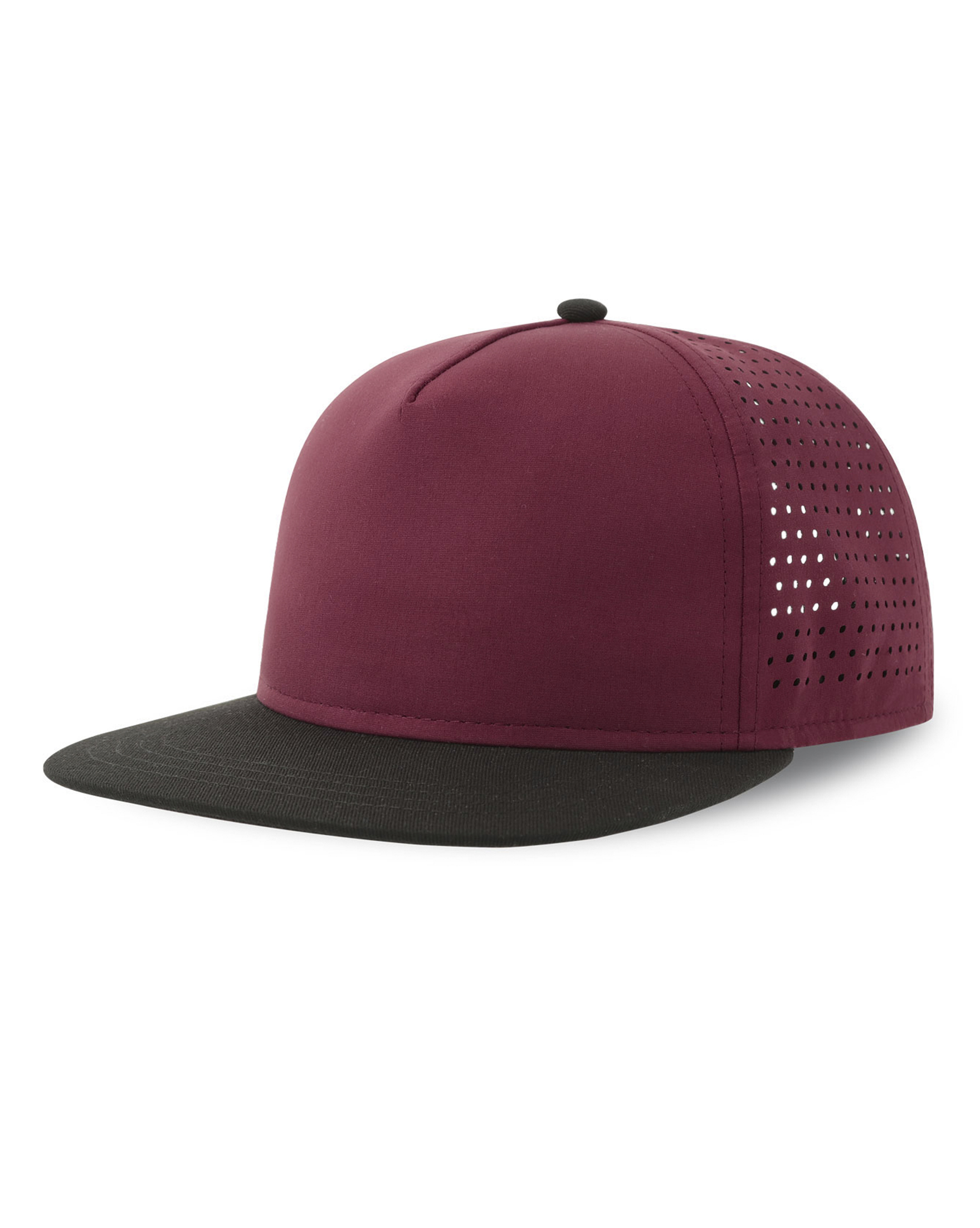 Hovedminiatyrbilde av Burgundy/Black Atlantis Bank Five-S Resirkulert Polyester Caps