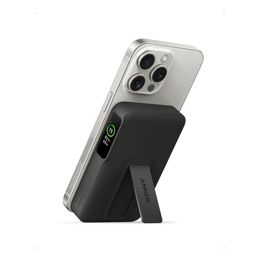 Produktbilde for Anker MagGo QI2 10.000 mAh Magnetisk Powerbank med Stativ