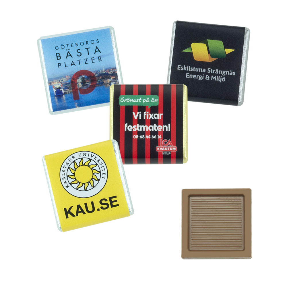 Produktbilde for Sjokoladekvadrat 5g