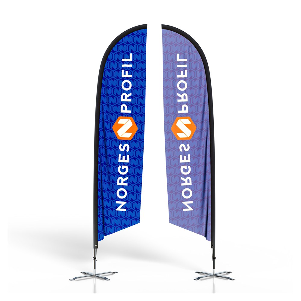 Beach flag i NorgesProfil-design
