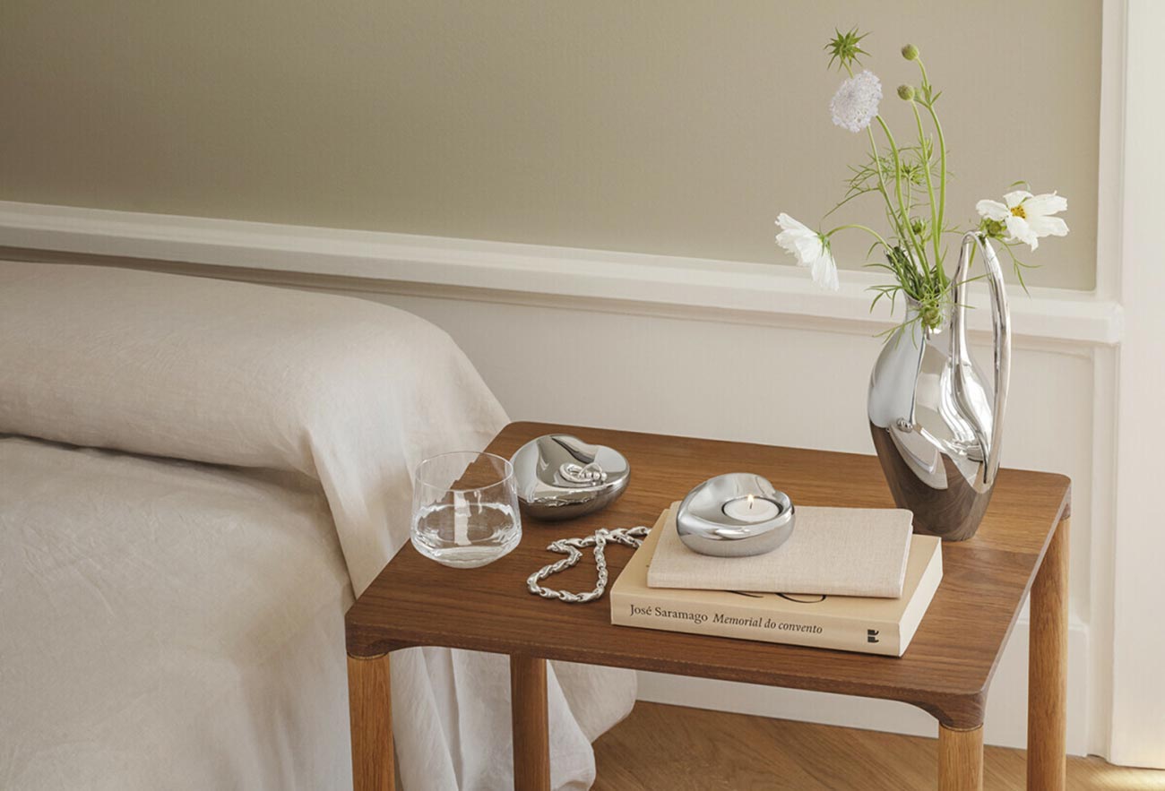 Georg Jensen telysholder i hjerteform