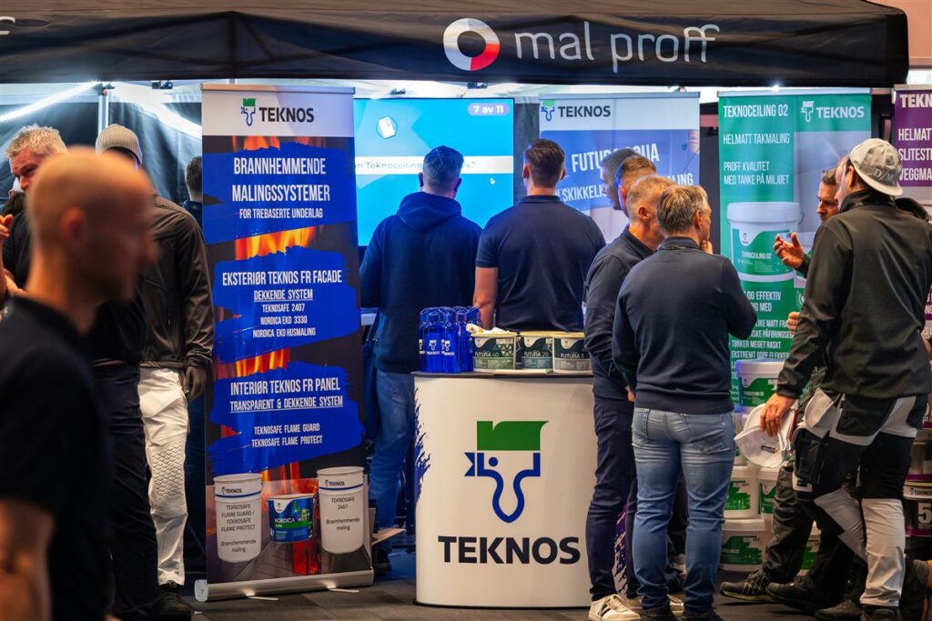 Mal Proff-stand på messe – levert av Norgesprofil