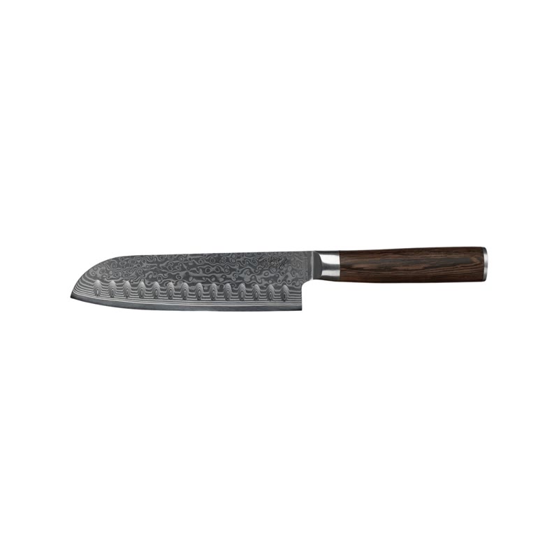 Gladkokken Damaskus santokukniv 18 cm
