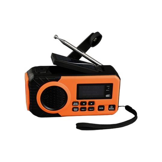 Orion DAB+ nødradio med solcelle og håndsveiv