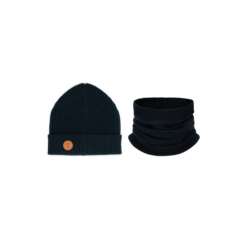 Tufte Wear Raven Merinoull Lue & Bambull Hals Gavesett